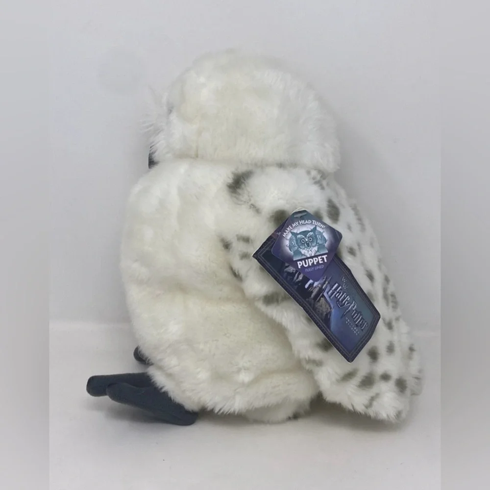 UNIVERSAL STUDIO HARRY POTTER FLUFFY WHITE PLUSH OWL PUPPET